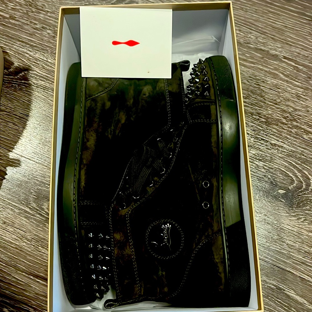 Military Green Red Bottoms (Size 46)